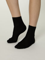 NUR DIE Damen Kurzsocken Modal - 2er Pack - schwarz  - Größe 35-38