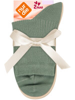 NUR DIE Damen Kurzsocken Modal - 2er Pack - grün/beige - Größe 35-38