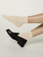 NUR DIE Damen Kurzsocken Modal - 2er Pack - grün/beige - Größe 35-38