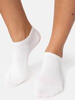 NUR DIE Damen Sneakersocken Bambus¹ 2er Pack - weiß  - Größe 39-42