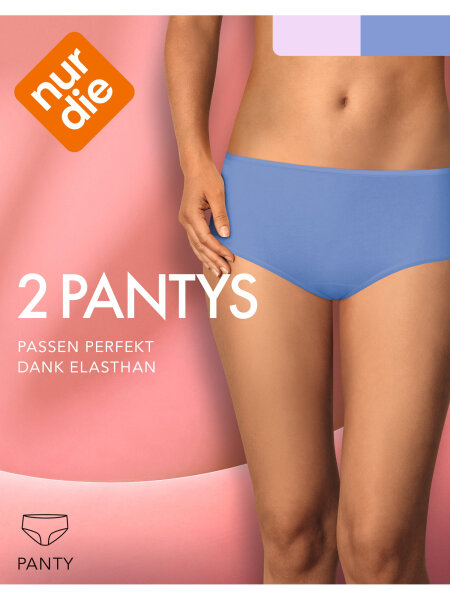 NUR DIE Damen Panty - 2er Pack - orchid hush/lavender - 36-38