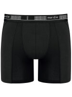 NUR DIE Herren Langer Boxershorts Long Boxershorts Cotton Active - schwarz - Größe 6 | L | 52