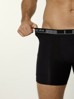 NUR DIE Herren Langer Boxershorts Long Boxershorts Cotton Active - schwarz - Größe 8 | XXL | 56