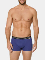 NUR DIE Herren Retro Boxershorts Cotton Strech 3er Pack - hellblau/violett/dunkelgrau - Größe 5 | M | 50