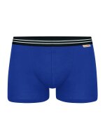 NUR DIE Herren Retro Boxershorts Cotton Strech 3er Pack - hellblau/violett/dunkelgrau - Größe 5 | M | 50