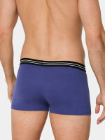 NUR DIE Herren Retro Boxershorts Cotton Strech 3er Pack - hellblau/violett/dunkelgrau - Größe 6 | L | 52