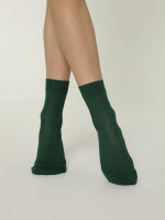 NUR DIE Unisex Colour Socken mit Rollbund - grün - Größe 35-38