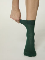 NUR DIE Unisex Colour Socken mit Rollbund - grün - Größe 35-38