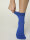 NUR DIE Unisex Colour Socken mit Rollbund - blau - Größe 39-42