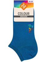 NUR DIE Damen Sneakersocken Colour - blau - Größe 39-42