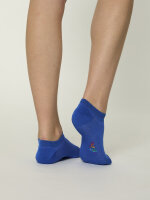 NUR DIE Damen Sneakersocken Colour - blau - Größe 39-42