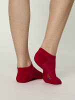 NUR DIE Damen Sneakersocken Colour - rot - Größe 35-38