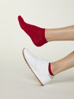 NUR DIE Damen Sneakersocken Colour - rot - Größe 35-38