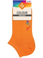 NUR DIE Damen Sneakersocken Colour - orange - Größe 35-38