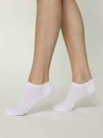 NUR DIE Damen Sneakersocken Colour - weiß - Größe 43-46