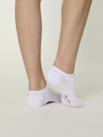 NUR DIE Damen Sneakersocken Colour - weiß - Größe 43-46