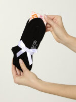 NUR DIE Damen Modal Sneakersocken 2er Pack - schwarz  - Größe 35-38