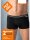 NUR DIE Herren 2er Pack Boxershorts Cotton Stretch - dunkelgrau, hellblau - Größe 7 | XL | 54