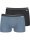 NUR DIE Herren 2er Pack Boxershorts Cotton Stretch - dunkelgrau, hellblau - Größe 7 | XL | 54