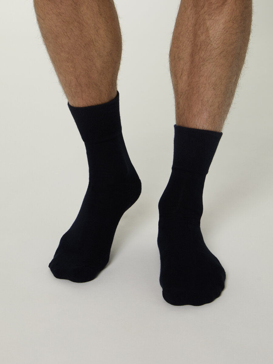 GAWLO Socken Für Herren - Premum Komfortbund Ohne Drückende Naht  6 Paar Weiche Socken Aus Hochwertiger Doppelt Gekammter Baumwolle Grau