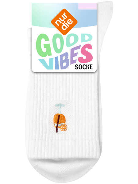 NUR DIE Unisex Socken Good Vibes - Cocktail - Größe 43-46
