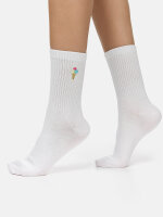 NUR DIE Unisex Socken Good Vibes - Eis - Größe 43-46