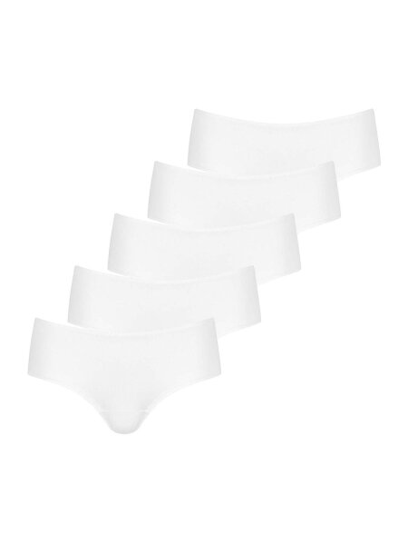 NUR DIE Damen Hipster 5er Pack - weiss - Größe 40-42