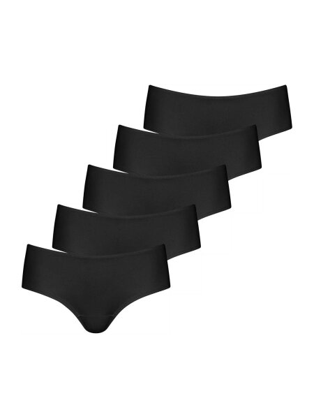 NUR DIE Damen Hipster 5er Pack - schwarz - Größe 36-38