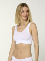 NUR DIE Damen Bustier Soft Comfort - weiss - Größe 36-38