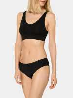 NUR DIE Damen Bustier Soft Comfort - schwarz - Größe 44-46