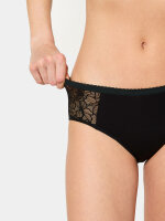 NUR DIE Periodenunterwäsche Panty mit Spitze - ALLES GEREGELT extrastark