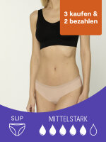 NUR DIE Periodenunterwäsche Invisible Slip - ALLES GEREGELT mittelstark - haut - Größe 48-50