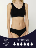 NUR DIE Periodenunterwäsche Invisible Slip - ALLES GEREGELT extrastark - schwarz - Größe 40-42