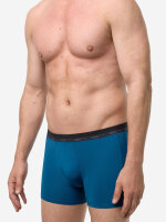 NUR DIE Herren Boxershorts Microfaser 5er Pack  petrol - Größe M