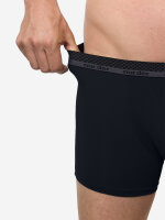NUR DIE Herren Boxershorts Microfaser 5er Pack  schwarz - Größe M