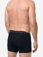 NUR DIE Herren Boxershorts Microfaser 5er Pack  schwarz - Größe M