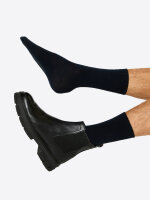 NUR DIE Herren Socken Baumwolle Business Pack 2er Pack - maritim/aubergine - Größe 39-42