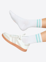 NUR DIE Damen Socken Good Vibes - 2er Pack - grau/blau - Größe 35-38