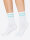 NUR DIE Damen Socken Good Vibes - 2er Pack - grau/blau - Größe 35-38