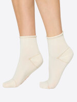 NUR DIE Damen Socken Glamour 2er Pack - beige/lurex - Größe 35-38