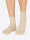 NUR DIE Damen Socken Glamour 2er Pack - beige/lurex - Größe 35-38