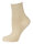 NUR DIE Damen Socken Glamour 2er Pack - beige/lurex - Größe 35-38