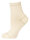 NUR DIE Damen Socken Glamour 2er Pack - beige/lurex - Größe 35-38