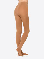 NUR DIE Damen Strumpfhose Wohlig Warm 100 DEN - amber - Größe 44-48