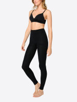 NUR DIE Damen Ultra-Blickdichte Leggings Wohlig Warm 100 DEN - schwarz leo - Größe 40-44