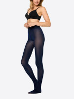 NUR DIE Damen Strumpfhose Warm & Transparent Strapazierfähig 80 DEN - dunkelblau - Größe 44-48