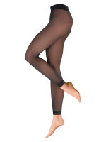 NUR DIE Damen Leggings Warm & Transparent Strapazierfähig 80 DEN - schwarz - Größe 44-48
