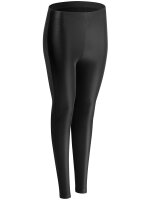 NUR DIE Damen Leggings in Velvet Lederoptik - Relax & Go - schwarz - Größe 44-46
