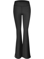 NUR DIE Damen Flared Thermo Leggings - Relax & Go - schwarz - Größe 44-46