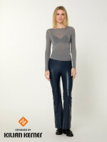 NUR DIE X KILIAN KERNER Damen Longsleeve Roundneck mit Kaschmir - grau - Größe XL